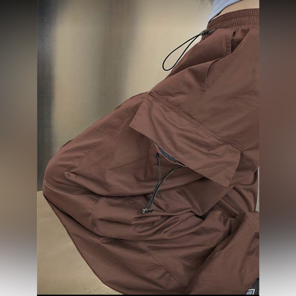 NEW Baggy Parachute Cargo Pants - Picture 7 of 8